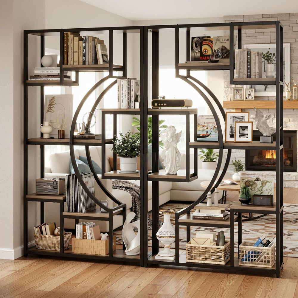 Storage & Organization - 70.8 inç yüksekliğinde 2 adet kitaplık