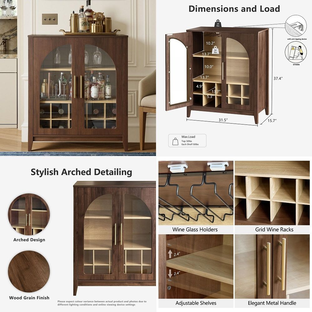 Storage & Organization - Uzun Boylu Saklama Dolabı, Cam Kapılı