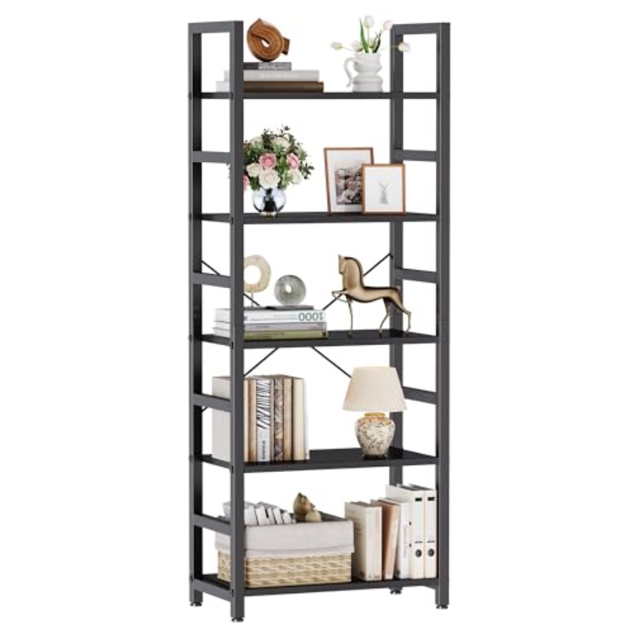 Storage & Organization - 5 Katlı Kitaplık, Modern Uzun Kitaplık,