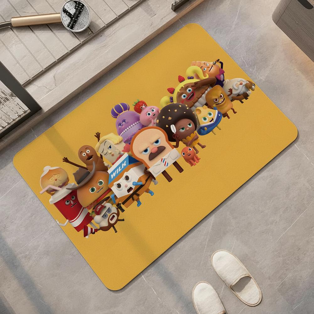 Quick Dry Diatomite Bath Mat - Karikatür B-Bread B-Barbershop Yer Paspası Diatomit