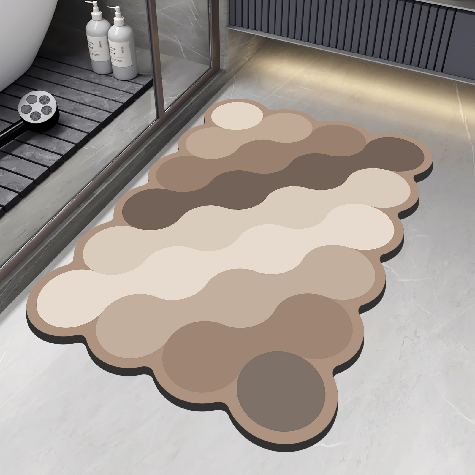 Quick Dry Diatomite Bath Mat - Lüks Diatomit Banyo Duş Banyo Paspas