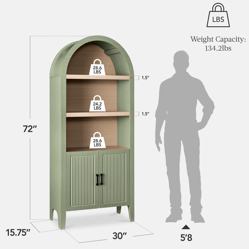 71 inç Yüksekliğinde Kavisli M - Storage & Organization incelemesi ve fiyatı