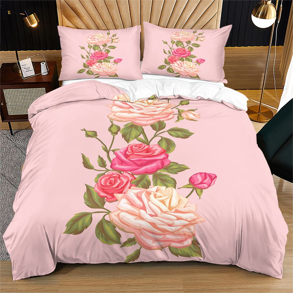 Yumuşak Pembe Gül Çiçek Baskıl - Aesthetic Floral Duvet Cover incelemesi ve fiyatı