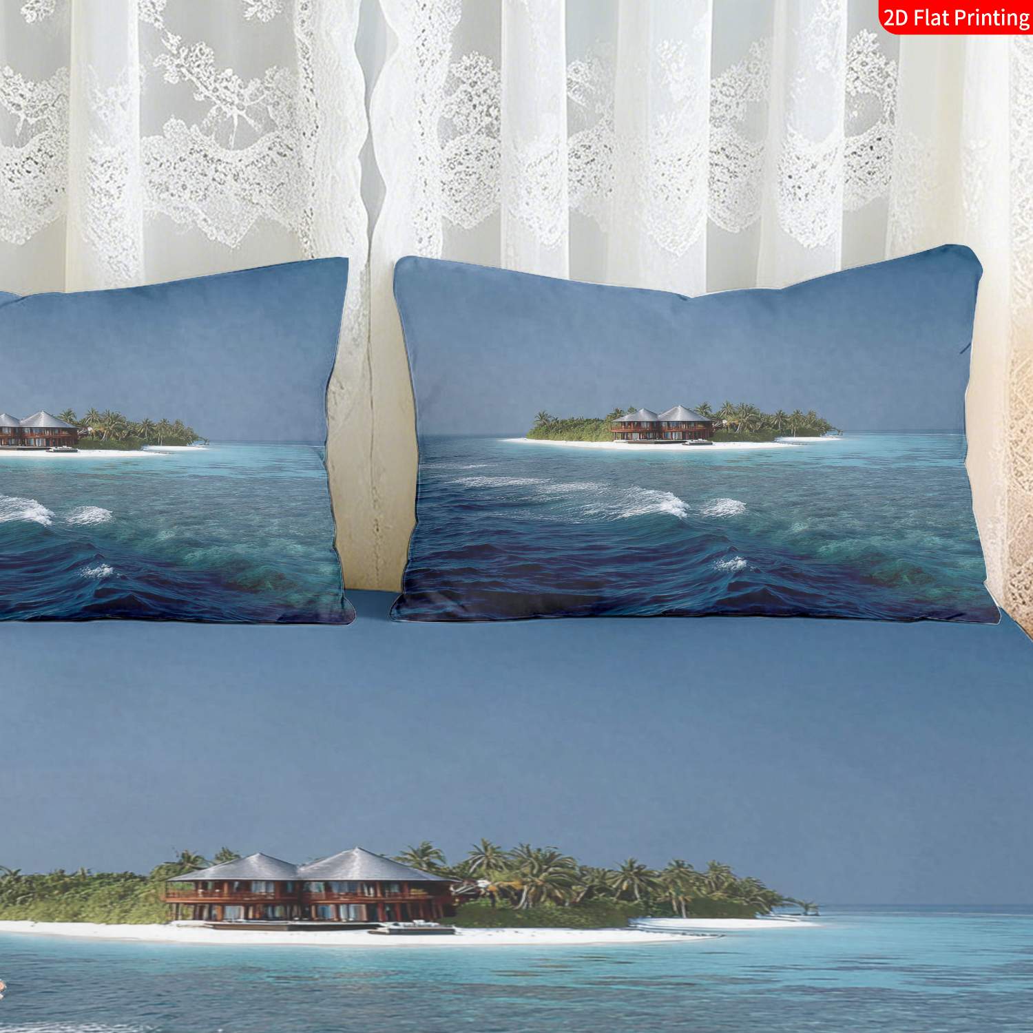 Tropikal Ada Yatak Örtüsü Seti - Fitted Bed Sheets Deep Pocket incelemesi ve fiyatı