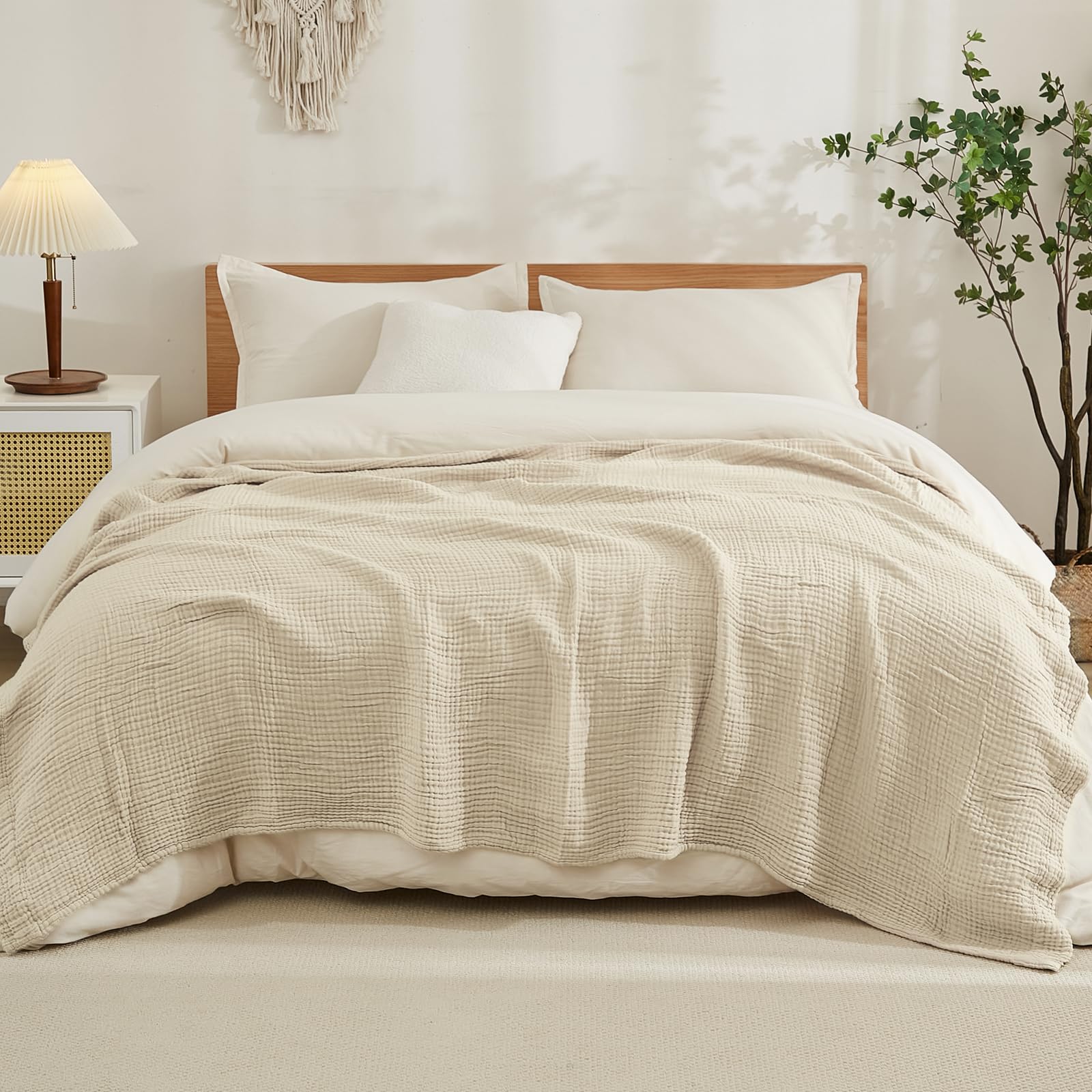 %100 Pamuklu Battaniye, Yatak  - Muslin Cotton Bedspread incelemesi ve fiyatı