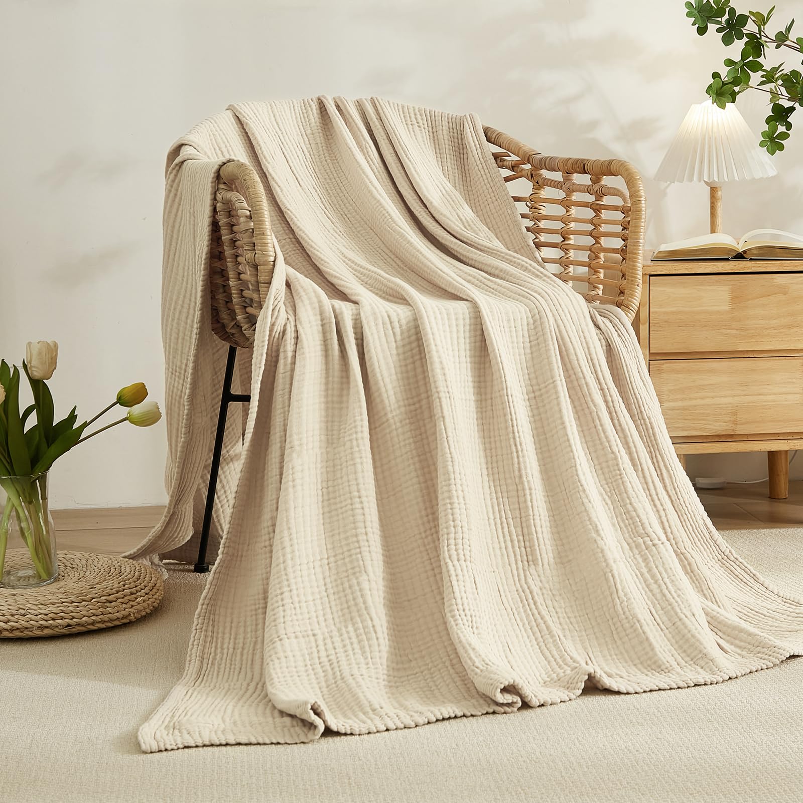 %100 Pamuklu Battaniye, Yatak  - Muslin Cotton Bedspread incelemesi ve fiyatı