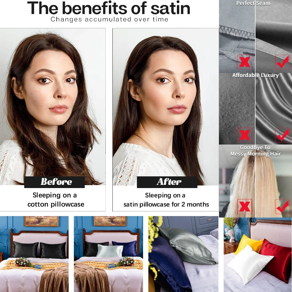 Saç ve Cilt için 2'li Paket Sa - Satin Silk Pillowcase Hair Skin incelemesi ve fiyatı