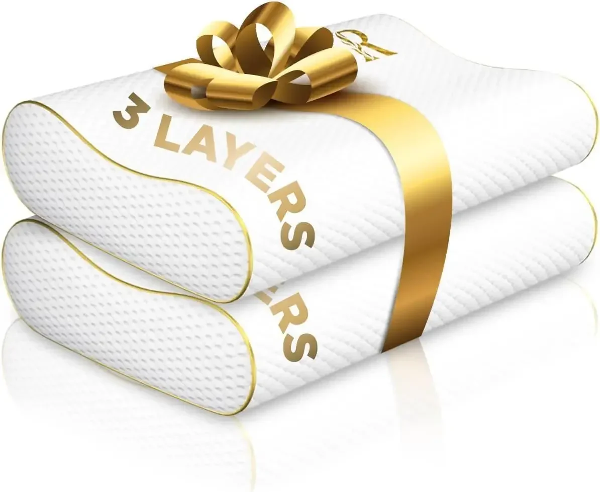 2'li Paket Queen Boyutu Hafıza - Memory Foam Orthopedic Pillow Neck Pain incelemesi ve fiyatı
