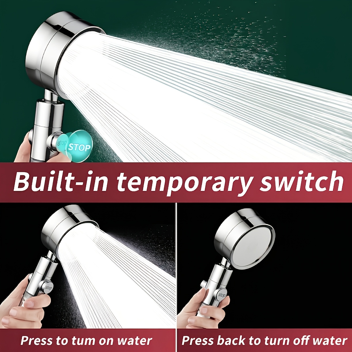 Görünür Filtreli Pencereli Yük - High Pressure Shower Head Handheld incelemesi ve fiyatı