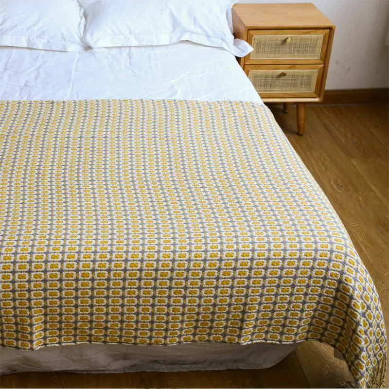 Geometrik Desenli Jakarlı Doku - Boho Throw Blanket Fringe incelemesi ve fiyatı