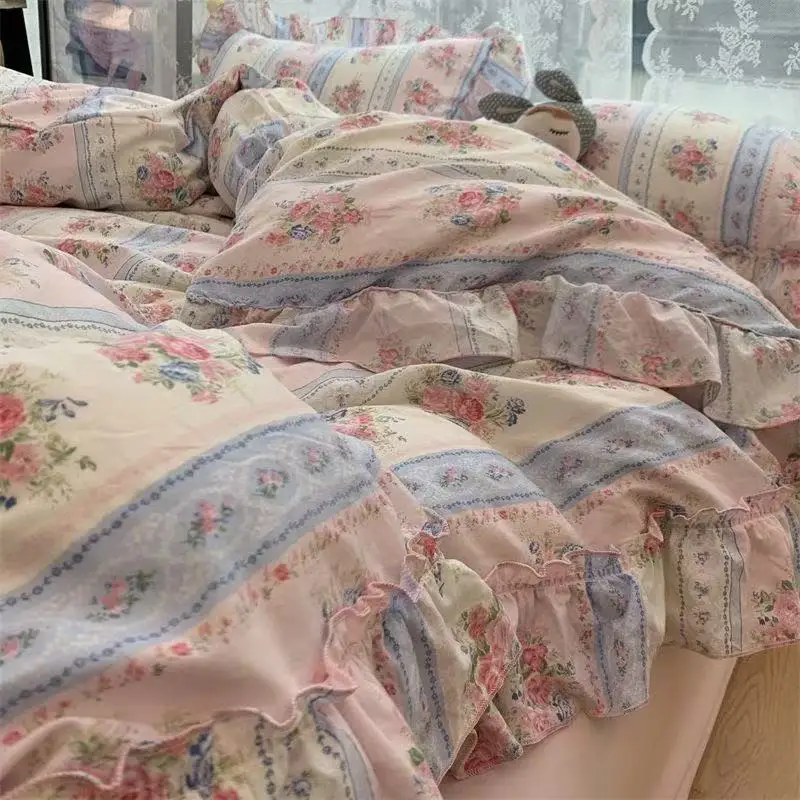 Kore Tarzı Prenses Çiçek Yatak - Aesthetic Floral Duvet Cover incelemesi ve fiyatı