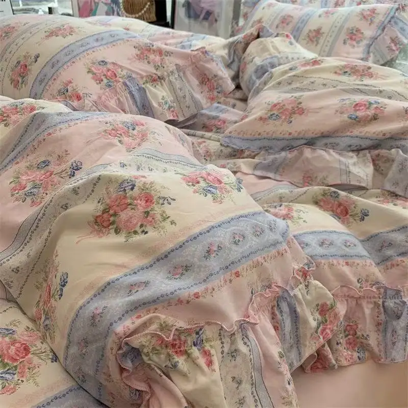 Kore Tarzı Prenses Çiçek Yatak - Aesthetic Floral Duvet Cover incelemesi ve fiyatı