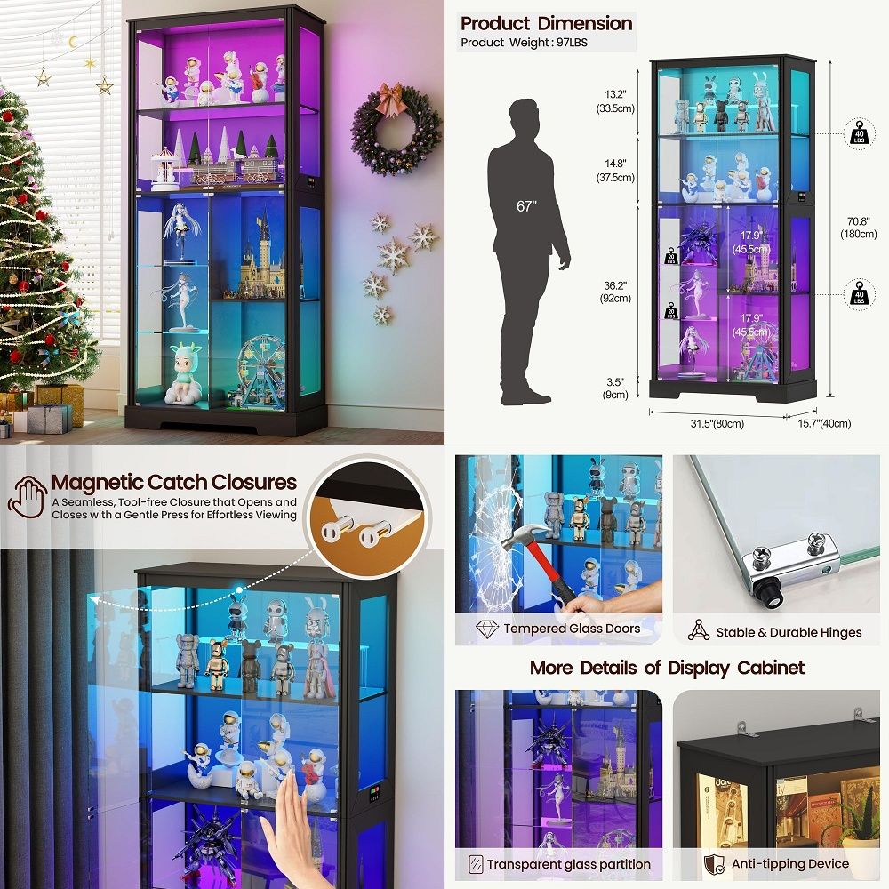 Işıklı Köşe Vitrin Dolabı, Tem - Lighting incelemesi ve fiyatı