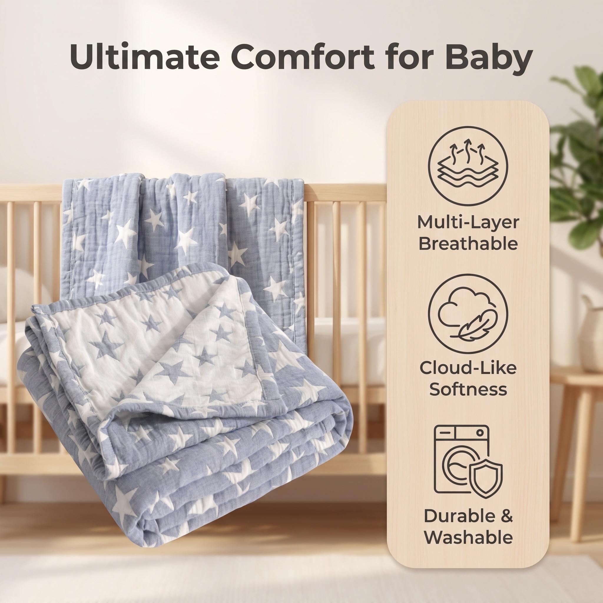 3 Katmanlı Pamuklu Müslin Örtü - Muslin Cotton Bedspread incelemesi ve fiyatı