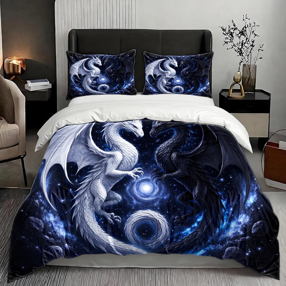 3 Parça Yıldızlı Gökyüzü Ejder - Duvet Cover Sets With Zipper incelemesi ve fiyatı